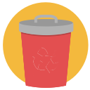 bin, can, eco, recycle, rubbish, trash svg vector icon