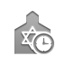 synagogue,clock icon