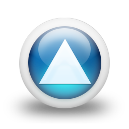 glossy,blue,orb icon