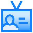 badge, data, id, identification, profile, user svg vector icon