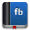 book, facebook icon