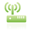 green, router, wireless icon