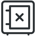 bank, lock, locked, money, password, safe, secure svg vector icon