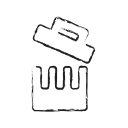 bin, delete, dustbin, recycle, remove, trash svg vector icon