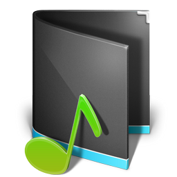 music,folder,alta,black icon