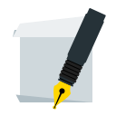 document, paper, pen, sheet svg vector icon
