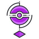 game, girl, go, play, pokemon, reality, virtual svg vector icon