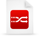 document, file, paper, red icon