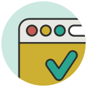 approval, approve, browser, confirm, confirmation, seo, valid svg vector icon