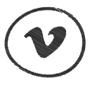 media, social, vimeo svg vector icon