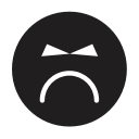 angry, emoji, emotion, smiley svg vector icon