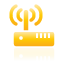 router, wireless, yellow icon