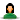 female, green, user icon