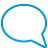 balloon, basic, blue icon