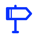 arrow, crossroad, direction, navigation, right, road, sign svg vector icon
