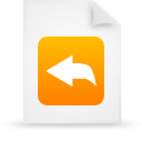 document, file, orange, paper icon