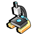 biology, microscope, science icon