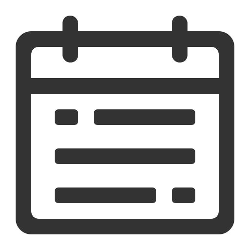 Symbol Date Range svg vector icon