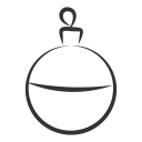 ball, celebration, christmas, decoration, gift, holiday, party svg vector icon