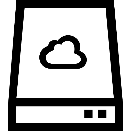 Skydrive svg vector icon