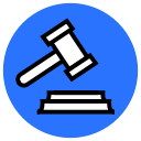 auction, gavel, judge, law svg vector icon
