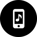 calling, ipod, mobile, mobile phone, music, phone, screen icon