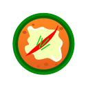 food, hor, mok, thai svg vector icon