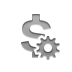 currency,sign,dollar,gear icon