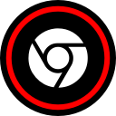 chrome, media, online, social svg vector icon