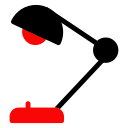 desklamp, desklight, lamp, lamplight svg vector icon