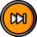audio, forward, media, media player, music, skip, video player svg vector icon