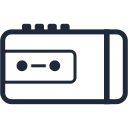 audio, communication, media, music, play, player, walkman svg vector icon