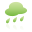 green, rain, weather icon
