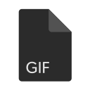 extension, file, format, gif svg vector icon
