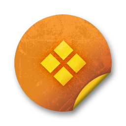 orange,grunge,sticker,badge icon