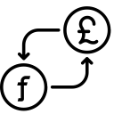 conversion, currency, from, guilder, money, pound, to svg vector icon
