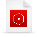 document, file, paper, red icon