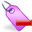 delete, purple, tag icon