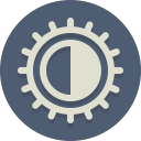 brightness, contrast svg vector icon