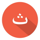 arabic, thaa, ث svg vector icon
