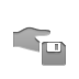 hand,share,diskette icon