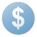 currency,dollar,blue,cash,money,usd,coin icon