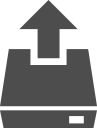 drive,upload,black icon