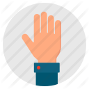 give, hand, hello, hi, open, palm icon