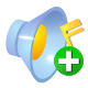 increase, sound icon