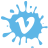 social,media,blot,set,vimeo icon