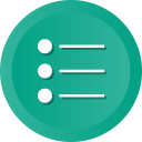 bullet, items, lines, list, menu, options, points svg vector icon