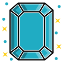 diamond, emerald, expensive, gem, gemstone, jewelry, stone svg vector icon