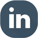 business, circle, design, linkedin, material, network, social svg vector icon