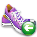 shoes,back,left,prev,backward,previous,arrow icon